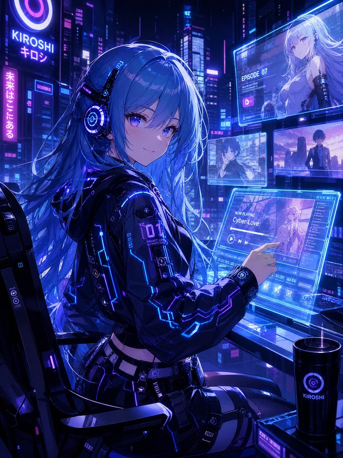 每日吃瓜动漫-赛博少女AI觉醒 · 动漫演示